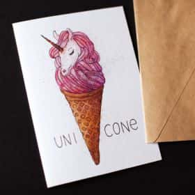 Открытка «Единорог»